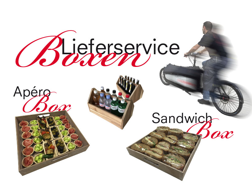 Lieferservice mit Boxen per Cargo-Velo